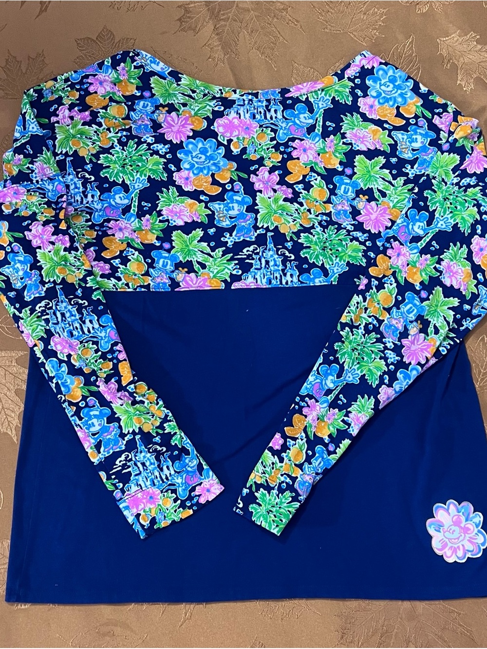 Disney x Lilly Pulitzer Parks Collection Crop Top Women’s M Mickey Floral